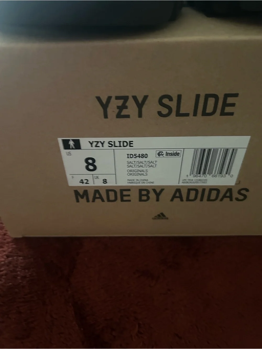 adidas YZY Slide - ONYX BRAND NEW